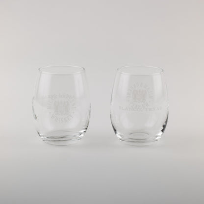 Bluebonnet Straight Bourbon + Milam and Greene Glassware Set of 2