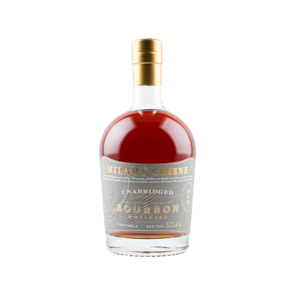 Milam & Greene Unabridged Bourbon bottle