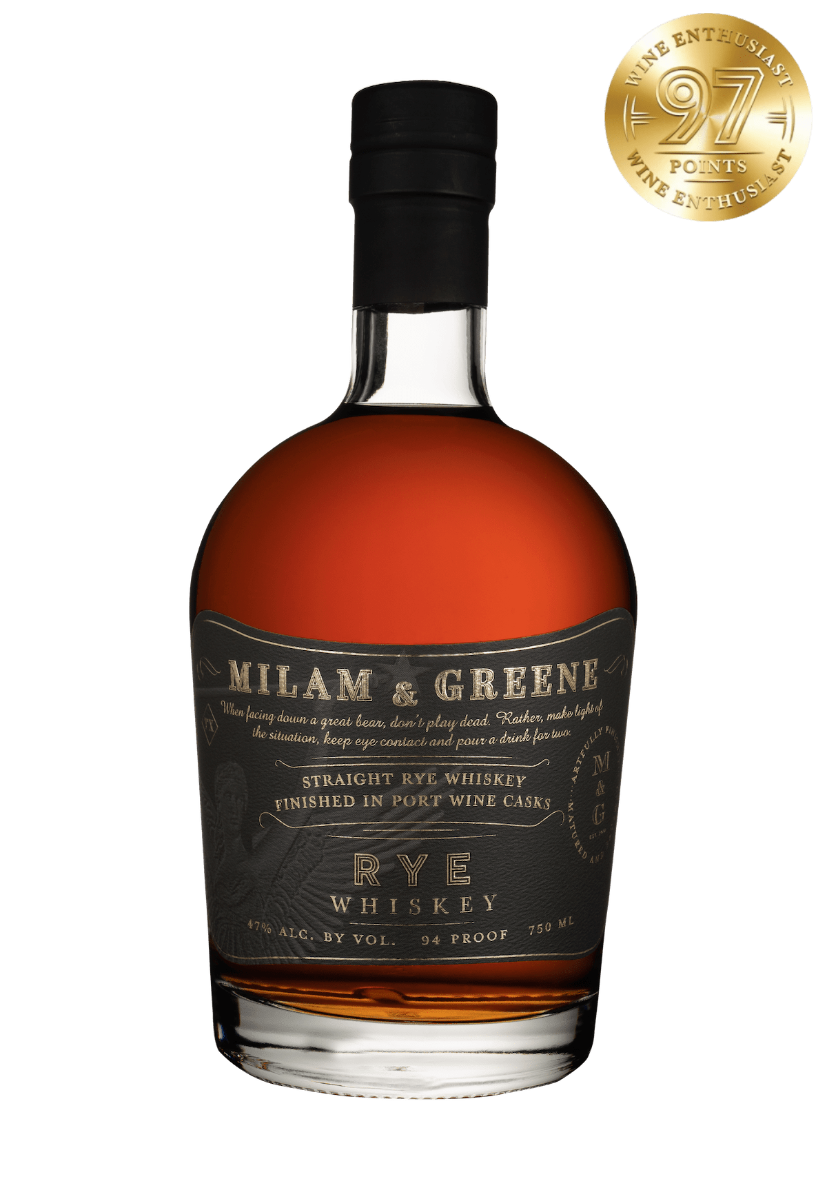 Milam and Greene_Port Finished Rye 1200 Medal