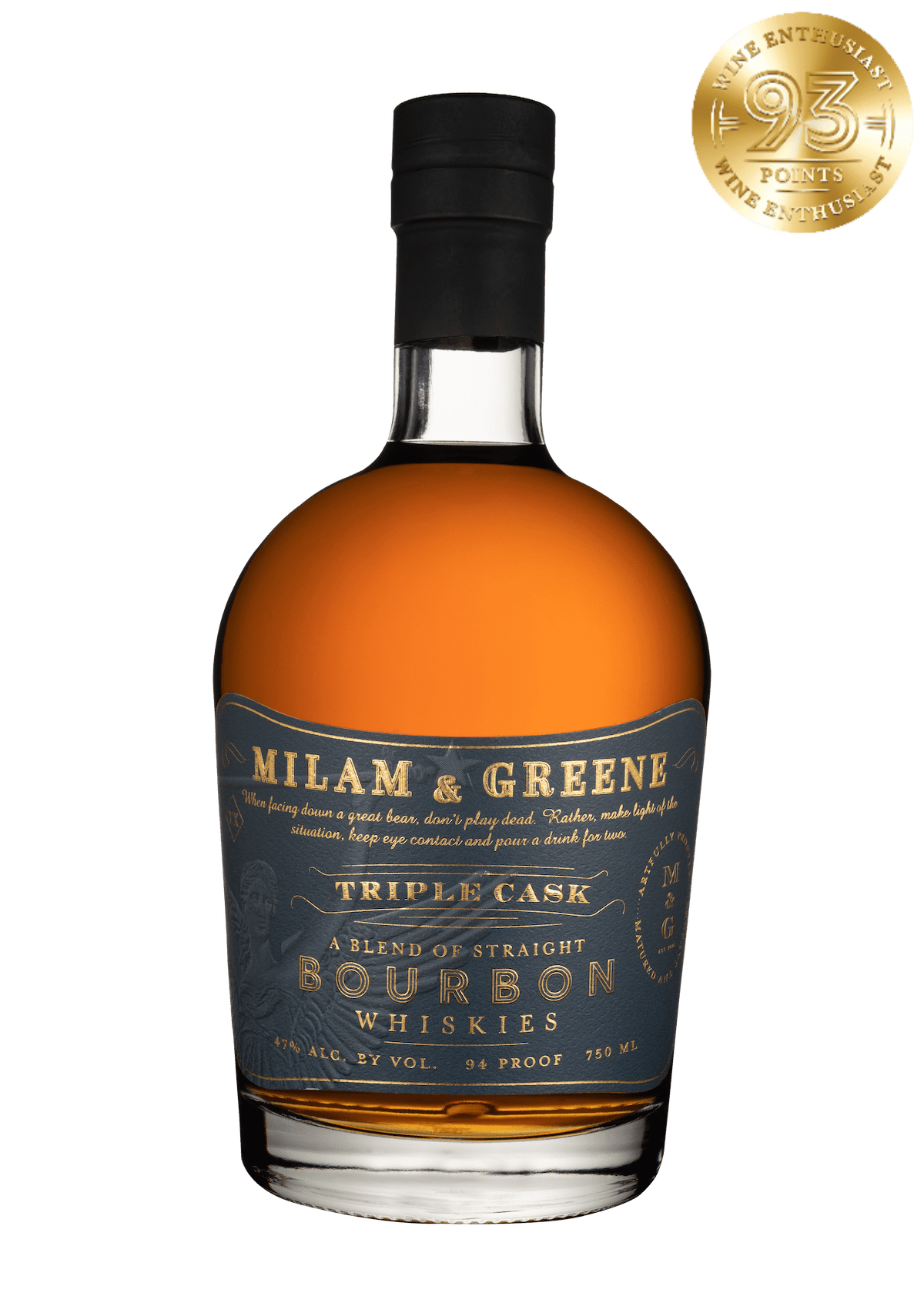 Milam and Greene_Triple Cask Bourbon 1200 Medal