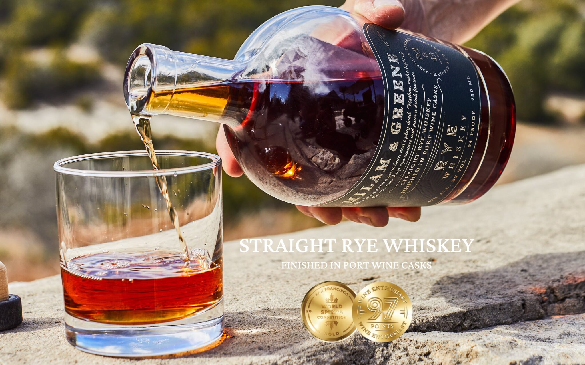 Straight Rye Whiskey Finished In Port Wine Casks Video Milam And
